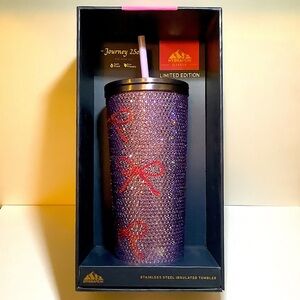 Hydrapeak Purple Rhinestone Pink Bows Tumbler New